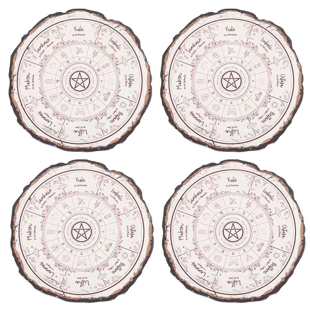 Something Different - Wheel of the Year Set Coaster Set - Multicolours